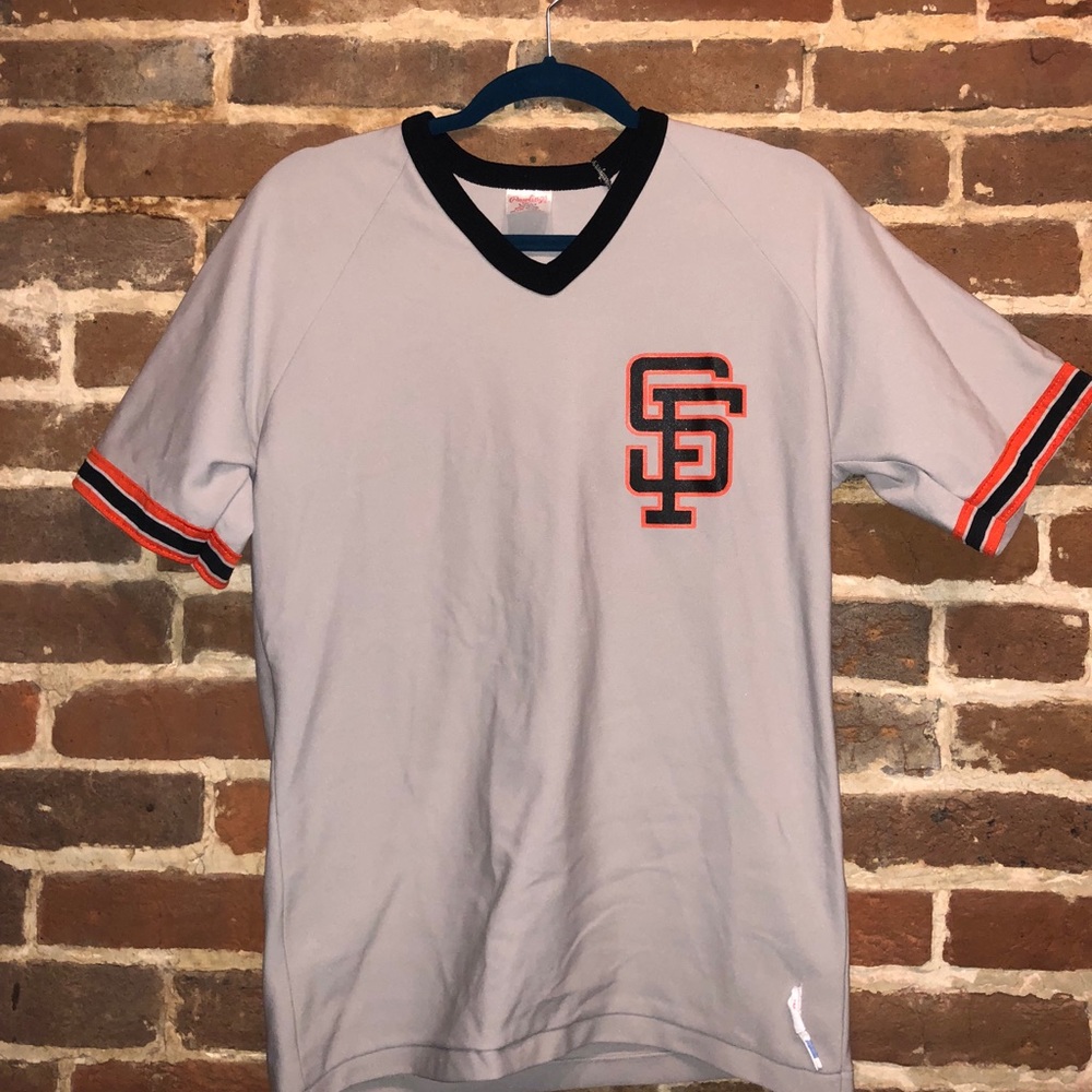 Rare Throwback San Francisco Giants V-Neck Jersey